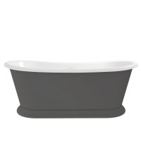 Harrogate Mayflower Spa Grey 1700 x 750mm Acrylic Freestanding Bath