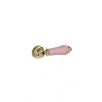 Burlington Bespoke Confetti Pink Concealed Cistern with Lever Flush Gold