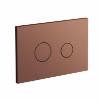 Vado Individual Round Button Flush Plate - Bronze