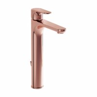 Vitra Root Tall Basin Mixer with Pop-up Waste - Copper