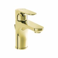 Vitra Root Compact Basin Mixer with Pop-up Waste - Gold