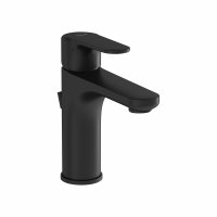 Vitra Root Basin Mixer with Pop-up Waste - Matt Black