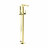 Vitra Root Floor-Standing Bath Mixer with Hand Shower - Gold