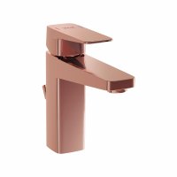 Vitra Root Square Basin Mixer with Pop-up Waste - Copper