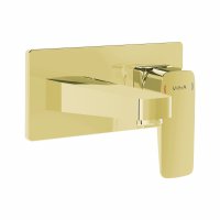 Vitra Root Square Built-in Basin Mixer - Gold