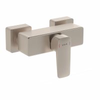 Vitra Root Square Shower Mixer - Brushed Nickel