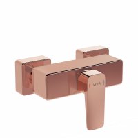 Vitra Root Square Shower Mixer - Copper