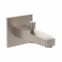 Vitra Root Square Spout with Hand Shower Outlet - Brushed Nickel