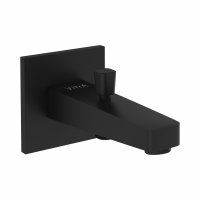 Vitra Root Square Spout with Hand Shower Outlet - Matt Black