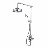 Tavistock Lansdown Dual Function Shower System with Overhead Shower & Handset - Chrome