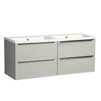 Tavistock Cadence 1200mm Wall Mounted Vanity Unit - Gloss Light Grey