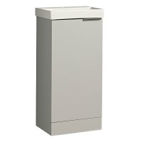 Tavistock Cadence 400mm Cloakroom Vanity Unit - Gloss Light Grey