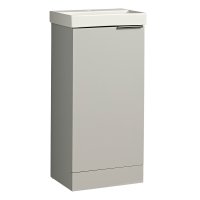 Tavistock Cadence Gloss Light Grey 400mm Cloakroom Unit & Basin