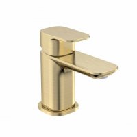 Tavistock Haze Mini Basin Mixer With Click Waste - Brushed Brass