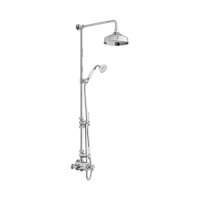 Booth & Co. Axbridge Cross 2 Outlet Exposed Shower Column - Chrome