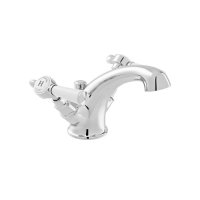 Booth & Co. Axbridge Lever Mono Basin Mixer with Pop-Up Waste - Chrome