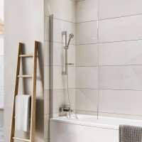 Dawn Thalia 800 x 1500mm Single Panel Bath Screen