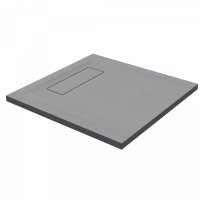 Roman Infinity Slate 800 x 800mm Grey Square Shower Tray