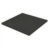 Roman Infinity Slate 800 x 800mm Black Square Shower Tray