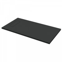 Roman Infinity Slate 1000 x 800mm Black Rectangular Shower Tray