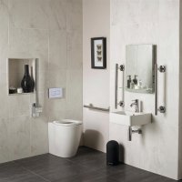 Armitage Shanks Doc M Concept Freedom Ensuite Bathroom Pack with Basin & Raised Height Toilet