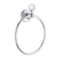 Origins Living Oriental Crystal Chrome Towel Ring - Stock Clearance