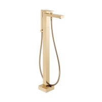 Vado Individual Notion Floor Standing Bath Shower Mixer - Bright Gold