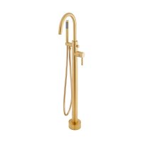 Vado Individual Origins Floor Standing Bath Shower Mixer - Brushed Gold