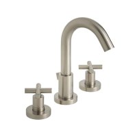 Vado Individual Elements 3 Hole Deck Mounted Basin Mixer with Pop-Up Waste - Brushed Nickel