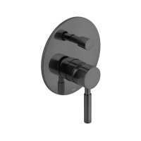 Vado Individual Origins 2 Outlet Manual Shower Valve With Diverter - Brushed Black