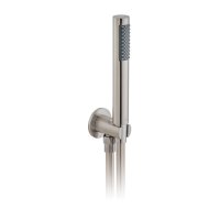 Vado Individual Showering Solutions Single Function Hand Held Shower Head With Hose, Bracket And Integrated Outlet - Brushed Nickel