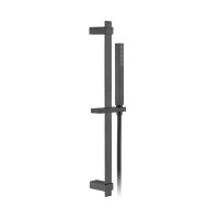 Vado Individual Showering Solutions Square Single Function Slide Shower Rail Kit - Brushed Black