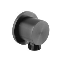 Vado Individual Round Wall Outlet - Brushed Black
