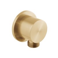 Vado Individual Round Wall Outlet - Brushed Gold