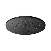 Vado Individual Showering Solutions Round Slimline Shower Head - Brushed Black 300mm (12")