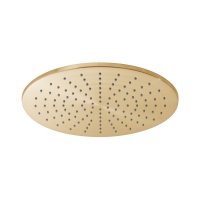 Vado Individual Showering Solutions Round Slimline Shower Head - Brushed Gold 300mm (12")