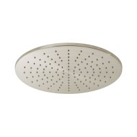 Vado Individual Round Slimline Shower Head - Brushed Nickel 300mm (12")