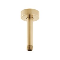 Vado Individual Showering Solutions Fixed Head Ceiling Mounting Shower Arm - Brushed Gold 100mm (4")