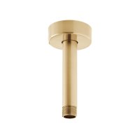 Vado Individual Fixed Head Ceiling Mounting Shower Arm - Brushed Gold 100mm (4")