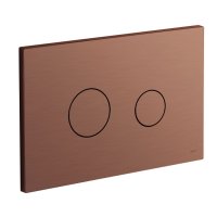 Vado Individual Round Button Flush Plate - Bronze