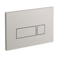 Vado Individual Square Button Flush Plate - Brushed Nickel
