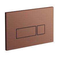 Vado Individual Square Button Flush Plate - Bronze