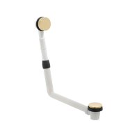 Vado Individual Push Type Bath Waste & Overflow - Brushed Gold