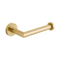 Vado Individual Knurled Accents Toilet Roll Holder - Brushed Gold