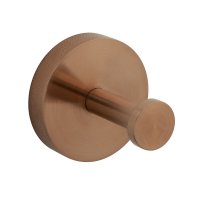 Vado Individual Knurled Accents Robe Hook - Brushed Bronze