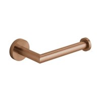 Vado Individual Knurled Accents Toilet Roll Holder - Brushed Bronze