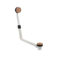 Vado Individual Push Type Bath Waste & Overflow - Brushed Bronze