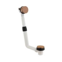 Vado Individual Push Type Bath Filler Waste & Overflow - Brushed Bronze