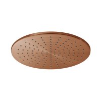 Vado Individual Showering Solutions Round Slimline Shower Head - Brushed Bronze 300mm (12")