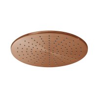 Vado Individual Round Slimline Shower Head - Brushed Bronze 300mm (12")